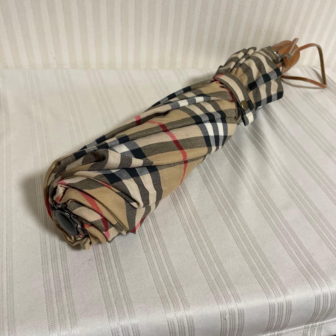 Burberrys バーバリー 折りたたみ傘 ベージュ ノバチェック