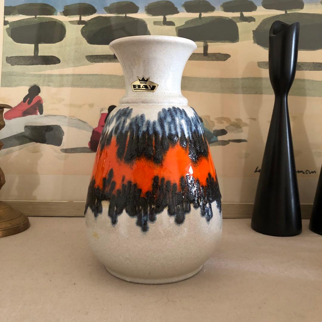 西ドイツ　fatlava ファットラバ　花瓶　アンティーク