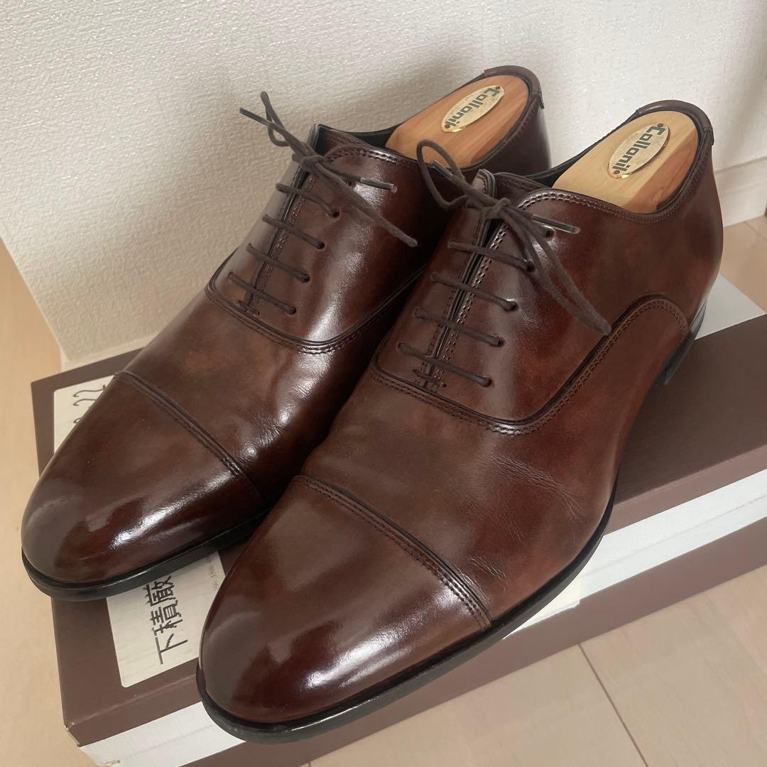 美品 マドラス M421 内羽根ストレートチップ ビジネスシューズ ブラウン