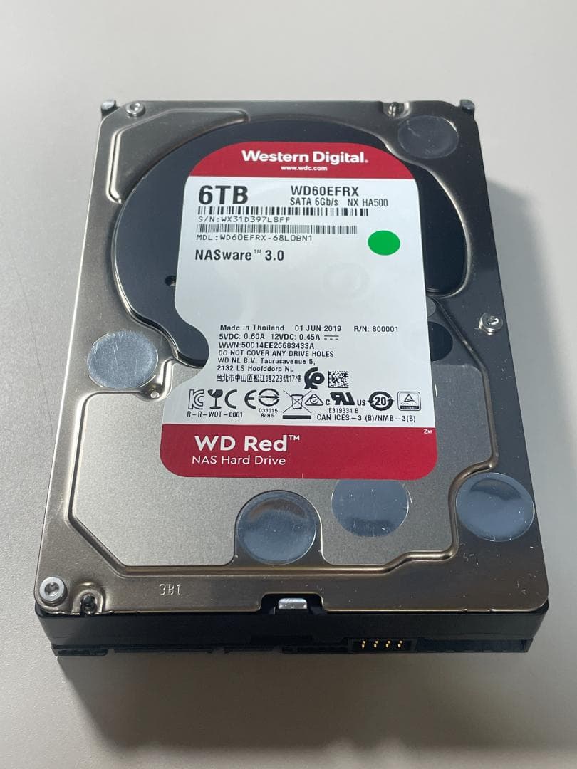 DIGA 修理／換装／増量用 6TB HDD（DiskInfo正常品）タイプⅡ