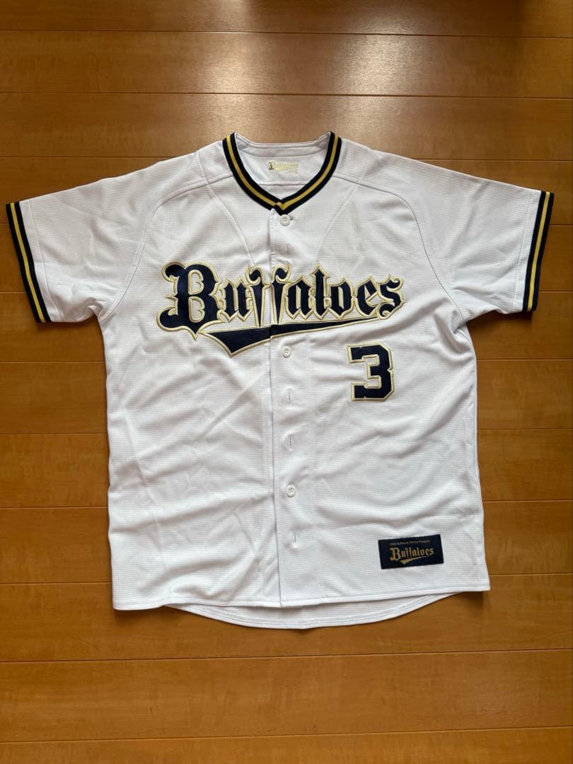 オリックス　安達了一　ユニフォーム（ホーム）　サイズS