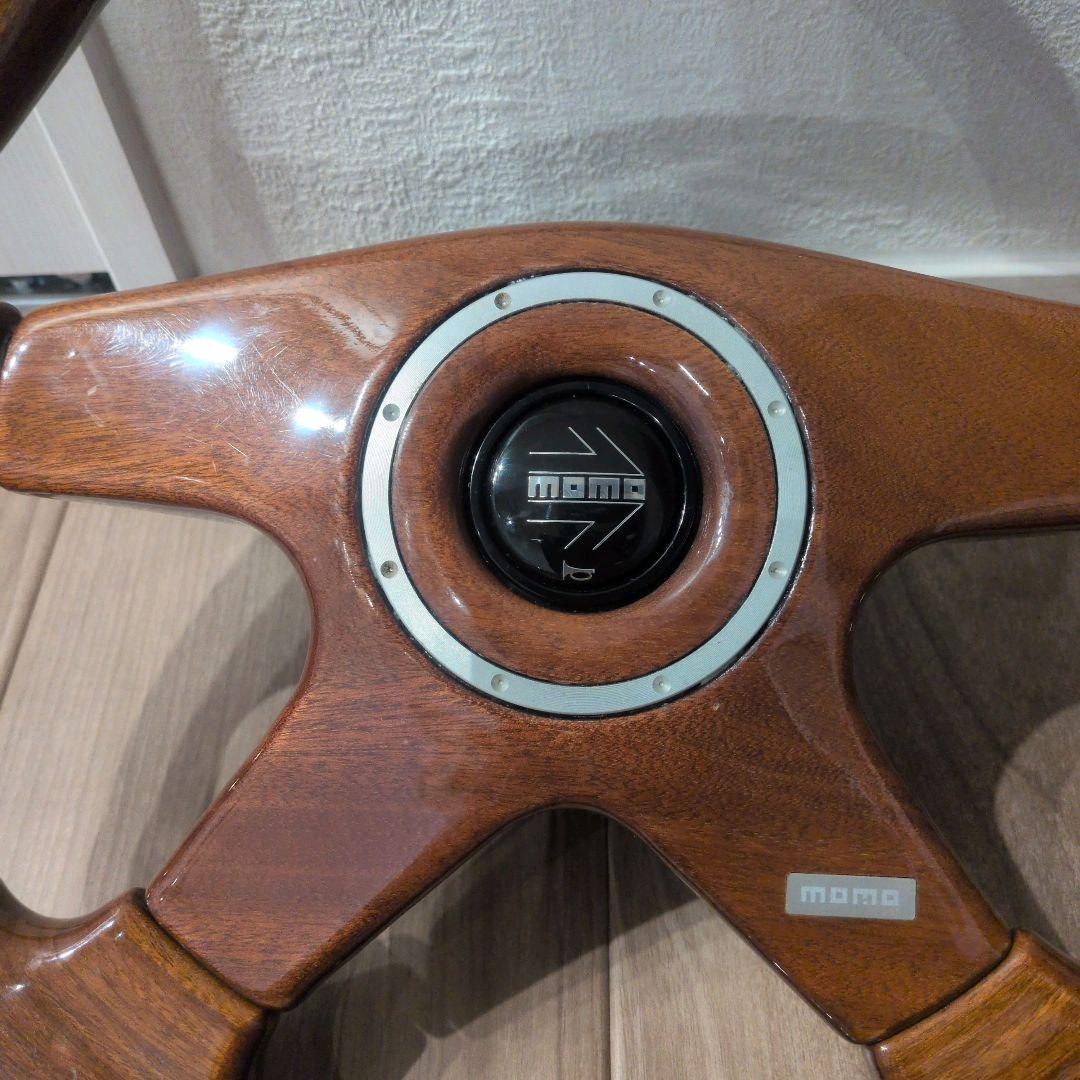 momo ウッドAL36 ステアリングホイール