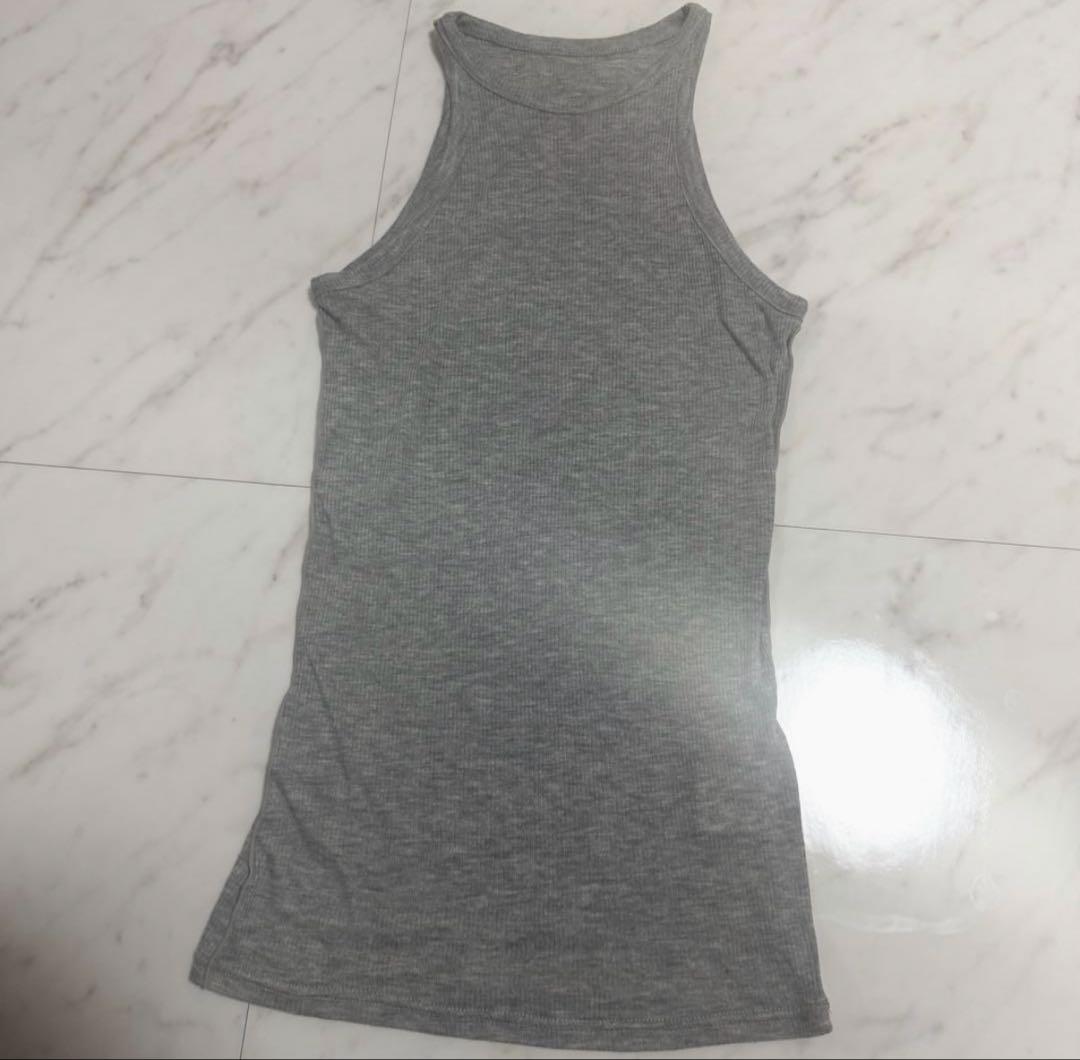 【試着のみ】2025✨️完売品シアーテレコレイヤーカットトップス シルク混 グレー