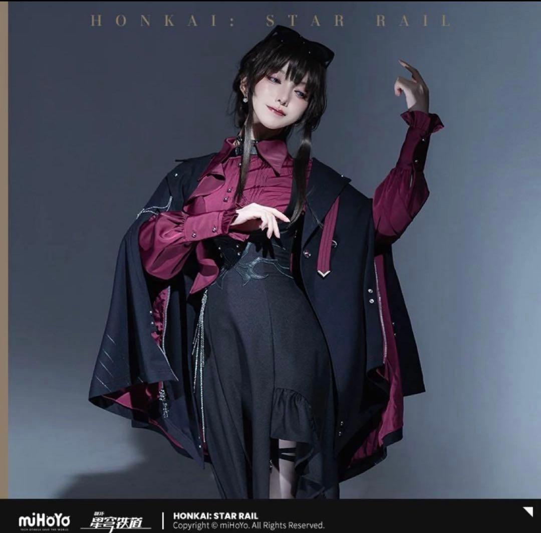 崩壊スターレイル　公式　カフカ　イメージファッション　ケープコート