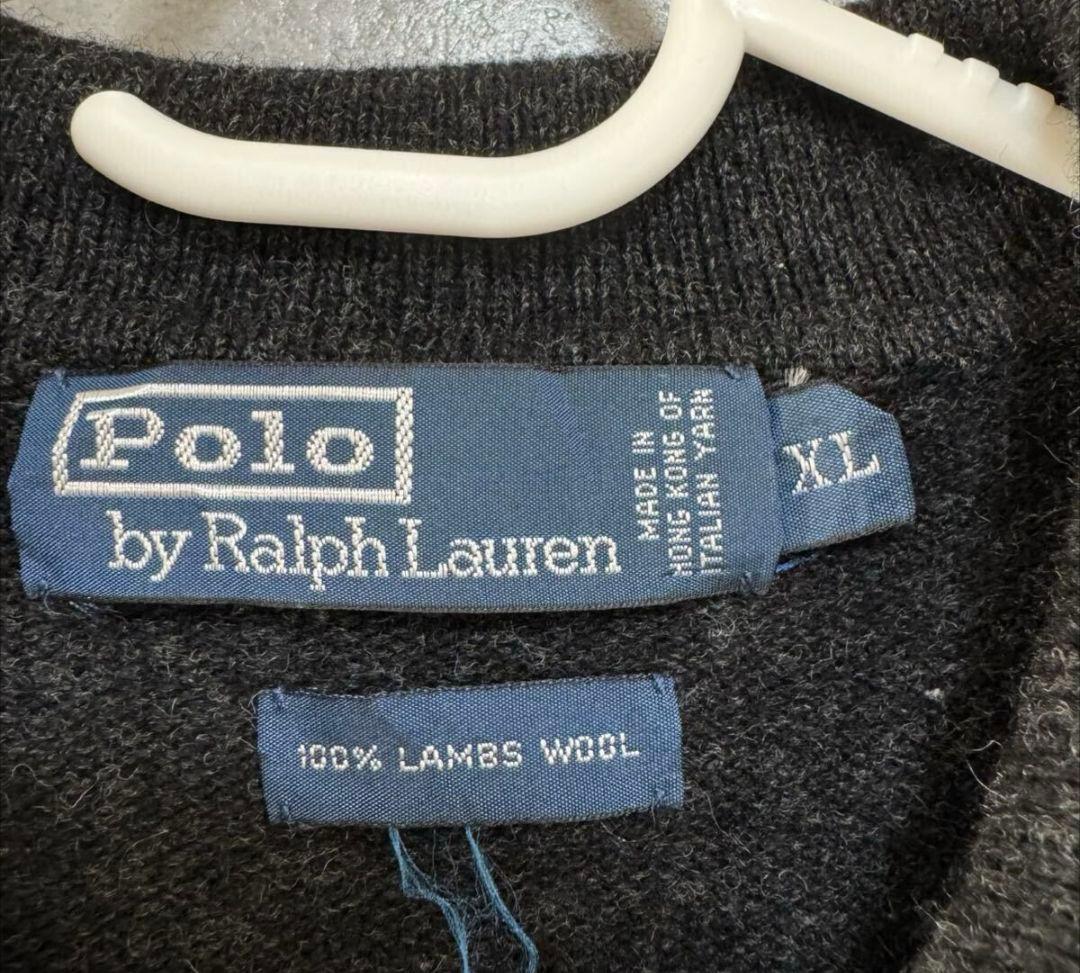 90s Polo by Ralph Lauren ラムウール ニットポロ XL