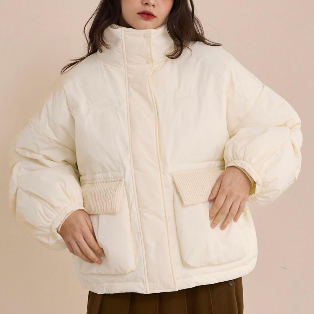 padding rib blouson/中綿リブブルゾン