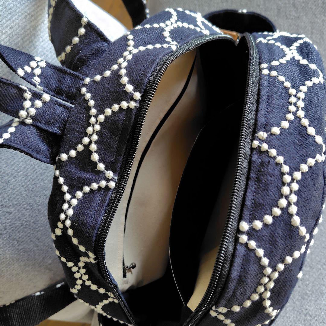 ミナペルホネン両開きリュックハンドメイドバック