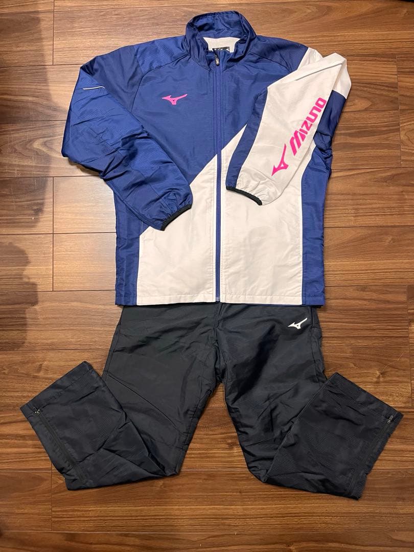 K　ミズノ ウィンドブレーカー 上下セット M L