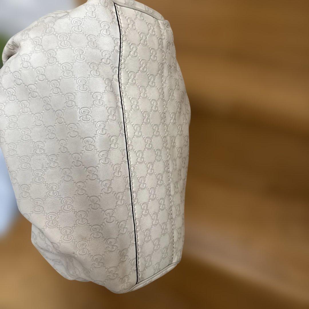 Gucci GGパターン ハンドバッグ グレー