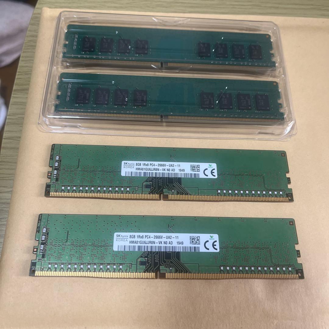 DDR4 メモリー　16×2 8×2