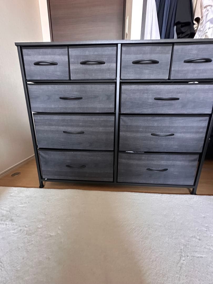 チェスト　ブラック木目　送料込み