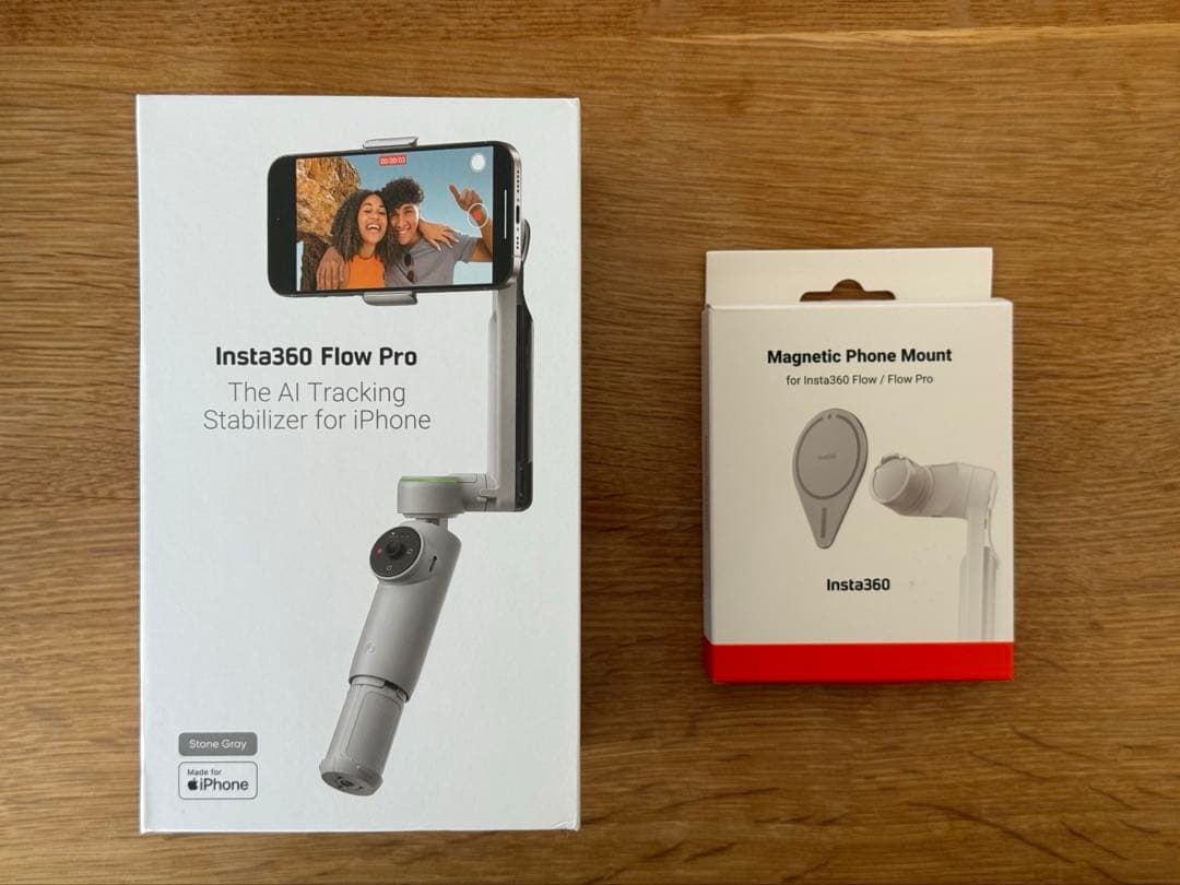 【動作確認のみ】Insta360 Flow Pro+公式Magsafeアダプター