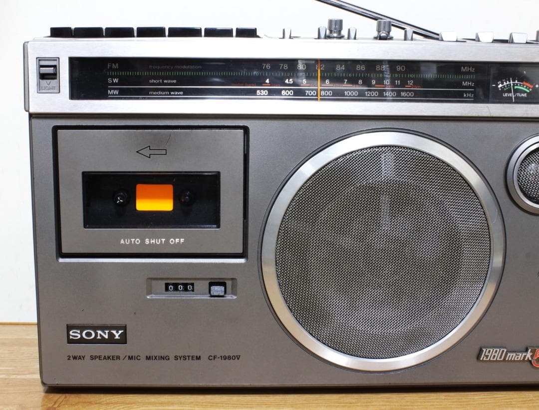 ♪SONYソニーラジカセ CF-1980Vジャンク♪