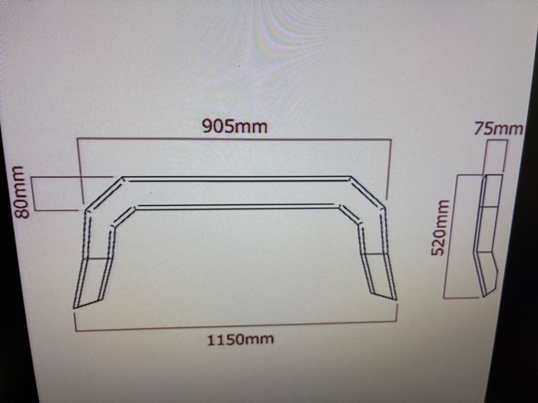 200系　ハイエース　標準　バンパーガード　フォグ付き　マットブラック