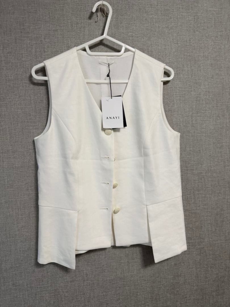 ANAYI アナイ セットアップ ジャケット＋ベスト 38 ホワイト