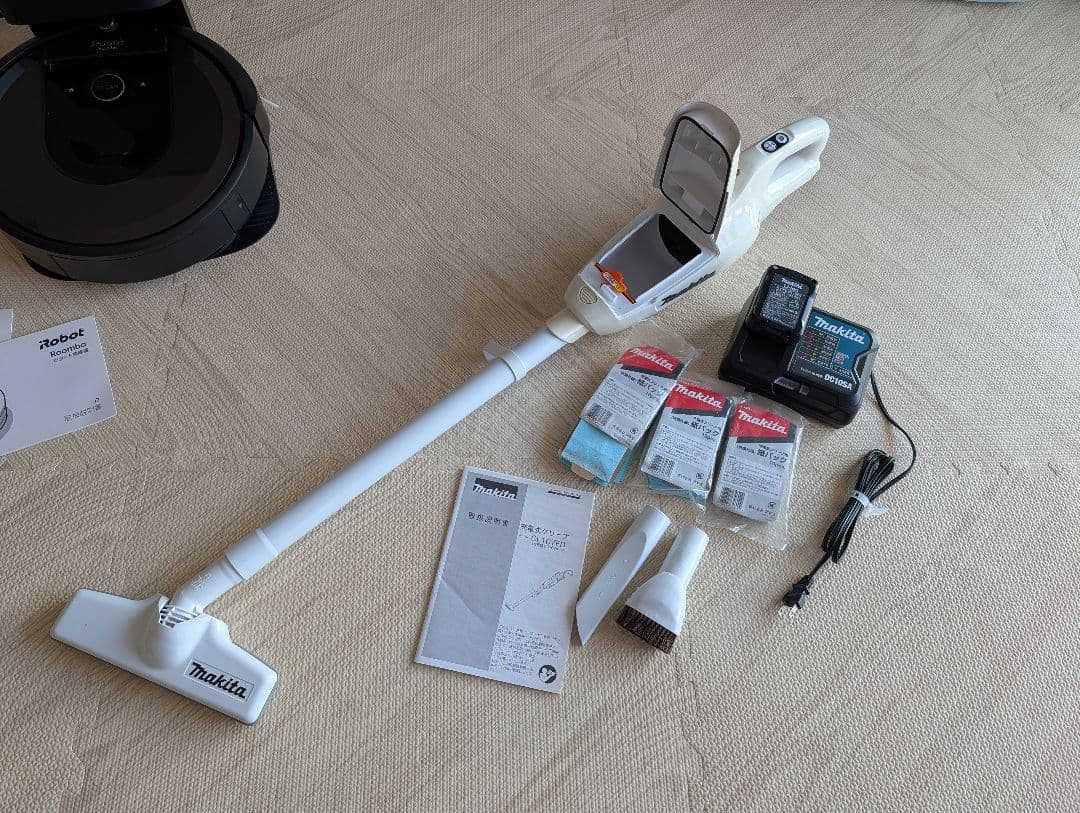 ★マキタ ＣＬ１０７ＦＤ★ スティッククリーナー ★専用紙バック30個付★