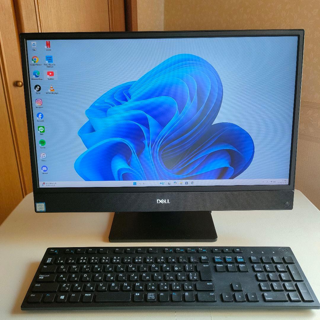 DELL 液晶一体型PC Win11／Office2024／高速M.2 SSD