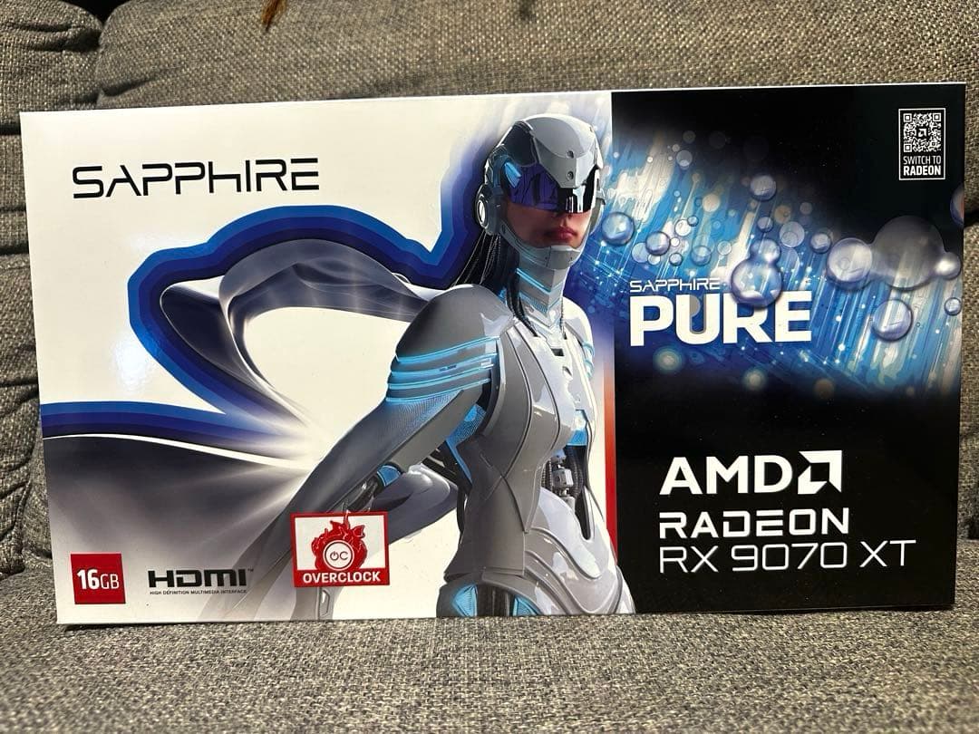 Sapphire Radeon RX 9070 XT 16GB　white