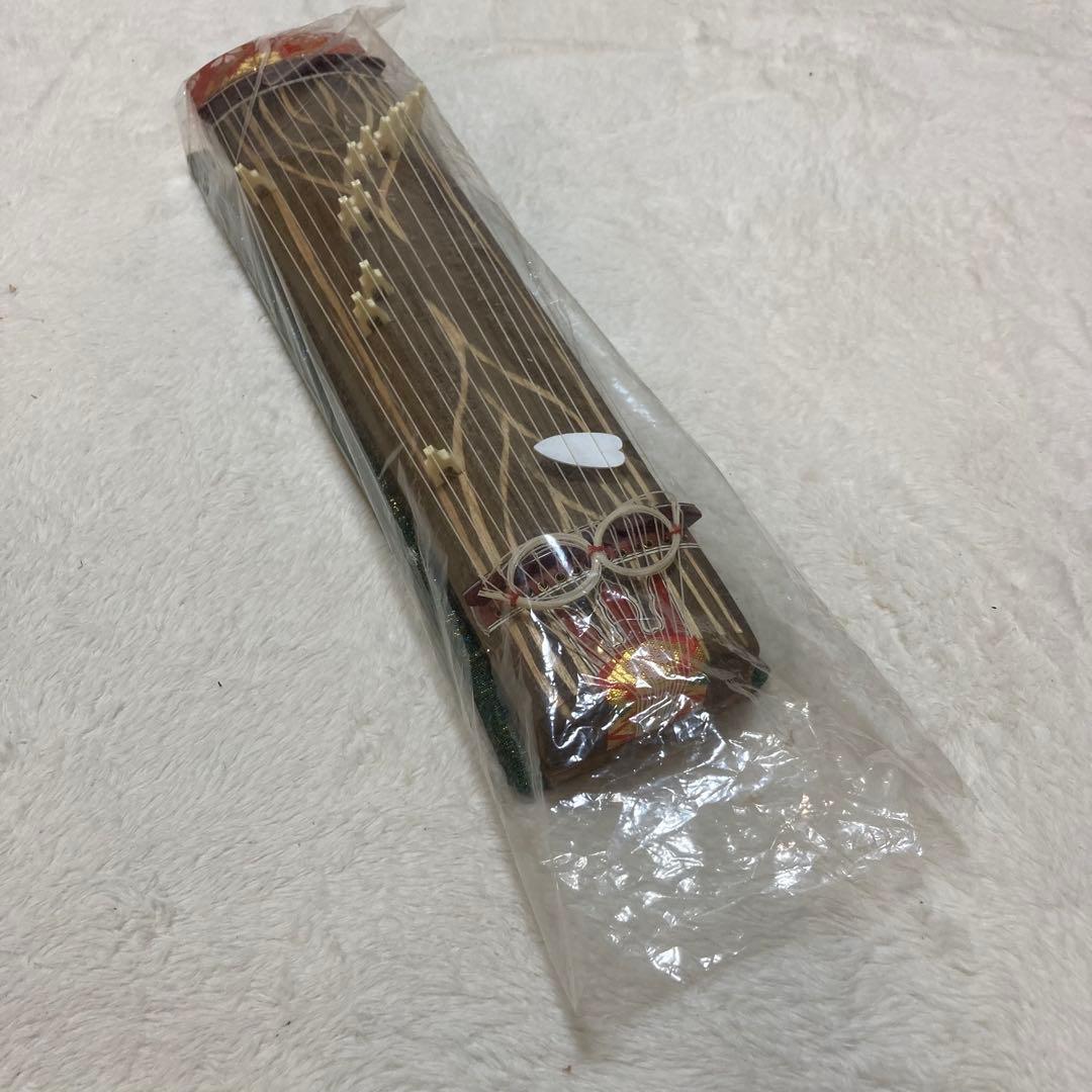 13弦　ミニ琴セット　楽譜付き　短琴　ミニチュア　置物