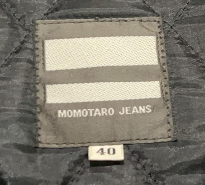 ＊桃太郎ジーンズ 中綿 チェック 裏キルティング カバーオール アウター 40