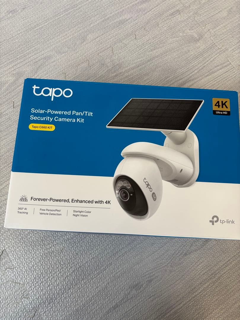tapo C660ソーラーパワー防犯カメラキット 4K 新品