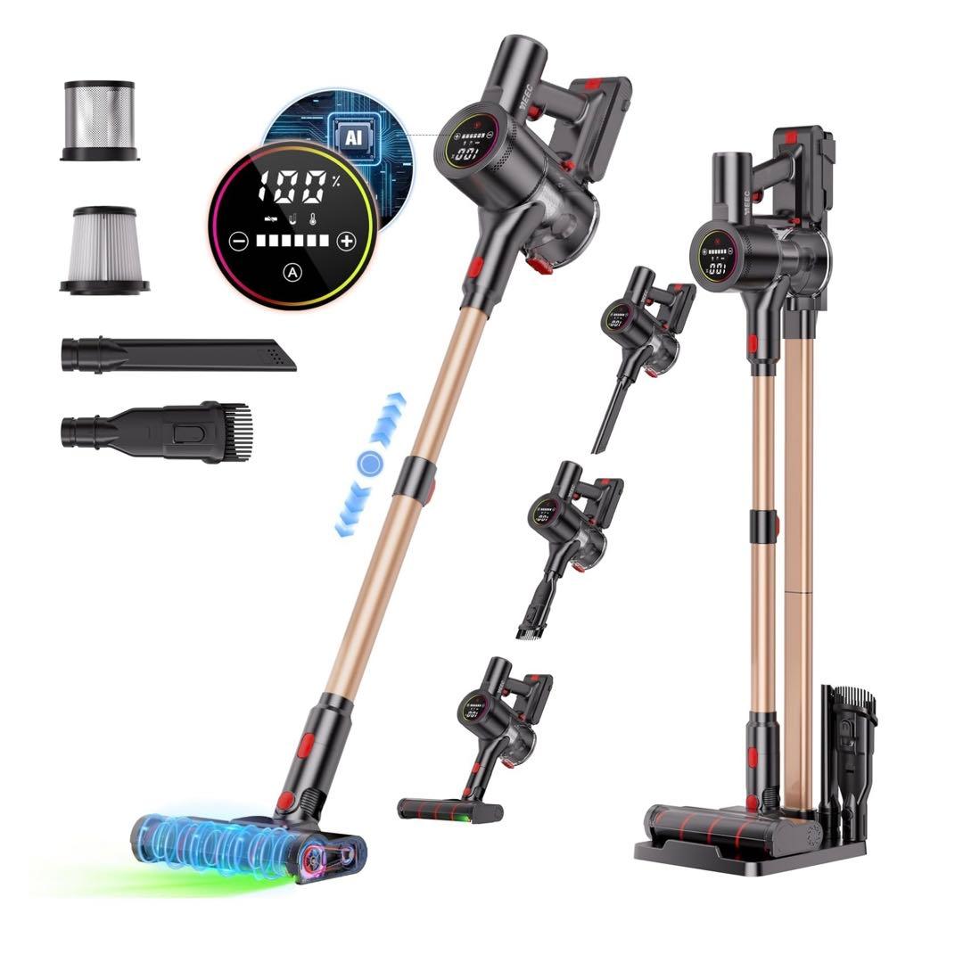 掃除機　コードレス　スタンド付き　大容量　ライト付き掃除機　 超強力吸引 軽量