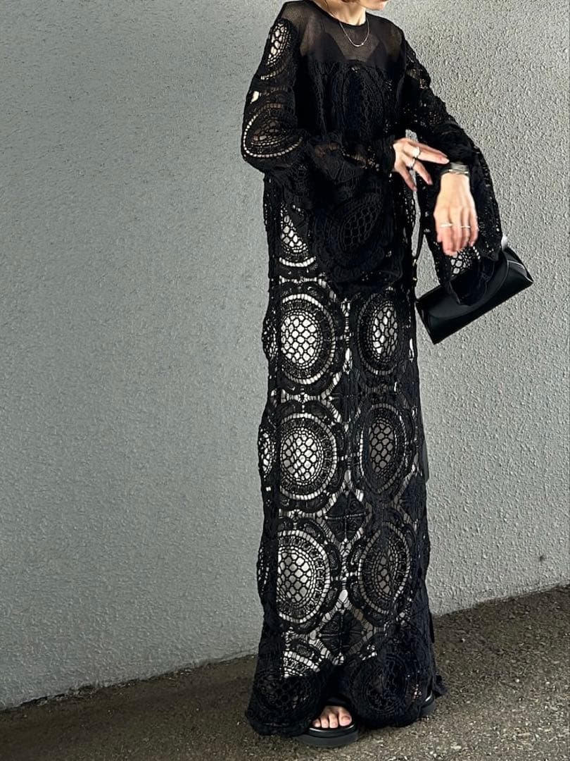 ＊美品＊アメリ MEDI INDIAN BIG LACE DRESS