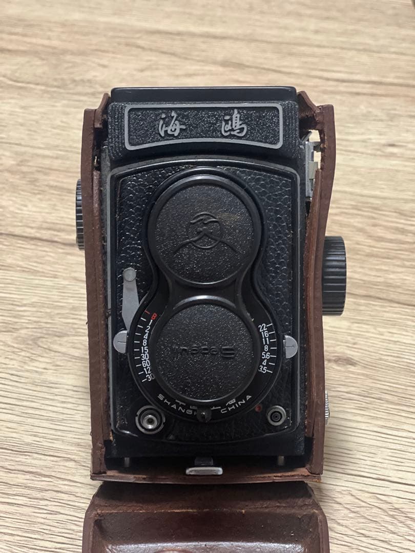 海鴎 二眼レフカメラ レザーケース付き