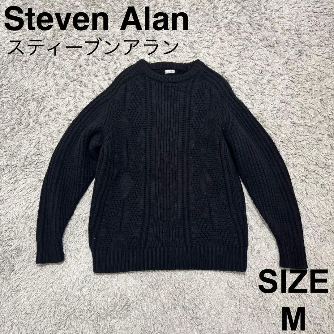 Steven Alan フィッシャーマン ニットMスティーブン•アラン ブラック