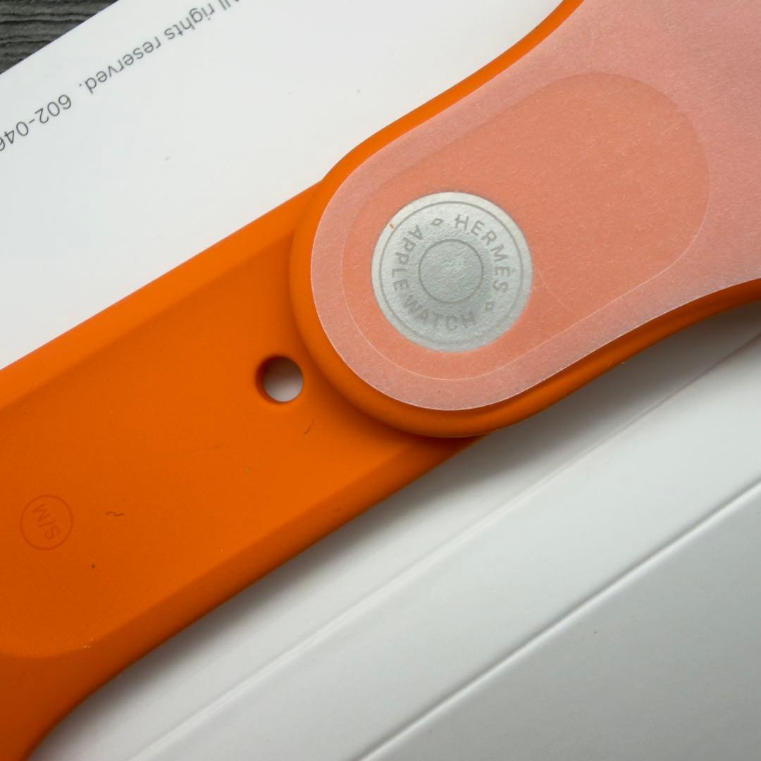 2953 未使用　Apple Watch エルメス　オレンジスポーツバンド