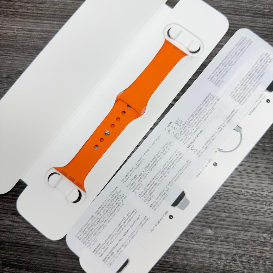2953 未使用　Apple Watch エルメス　オレンジスポーツバンド