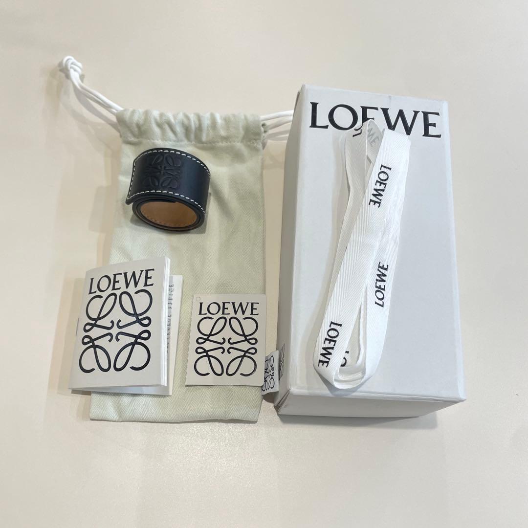 LOEWE ロエベ アナグラム ブレスレット ブラック　箱付き