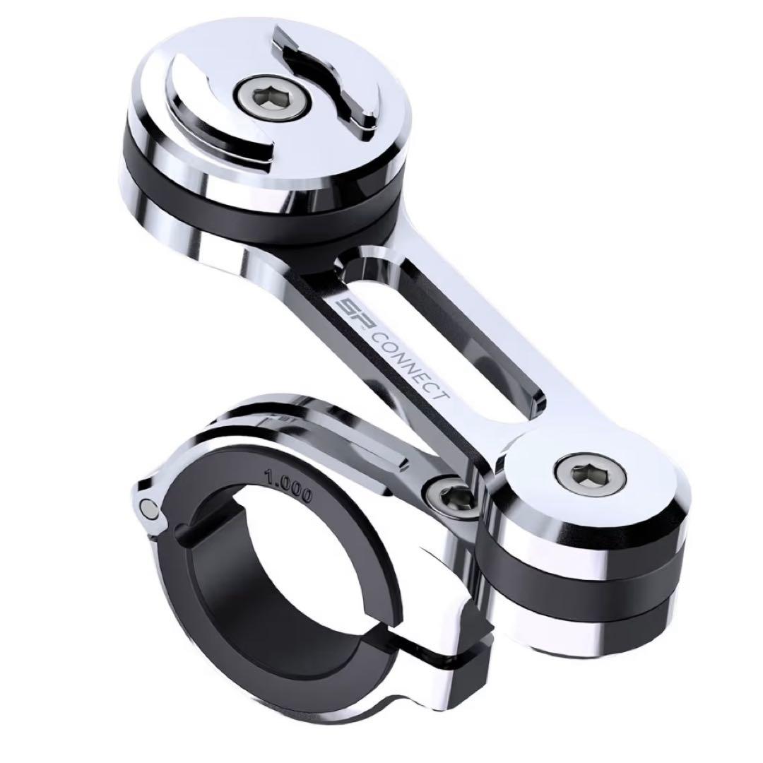 エスピーコネクトモトマウント Pro クロム｜CNC高強度バイク用スマホホルダー