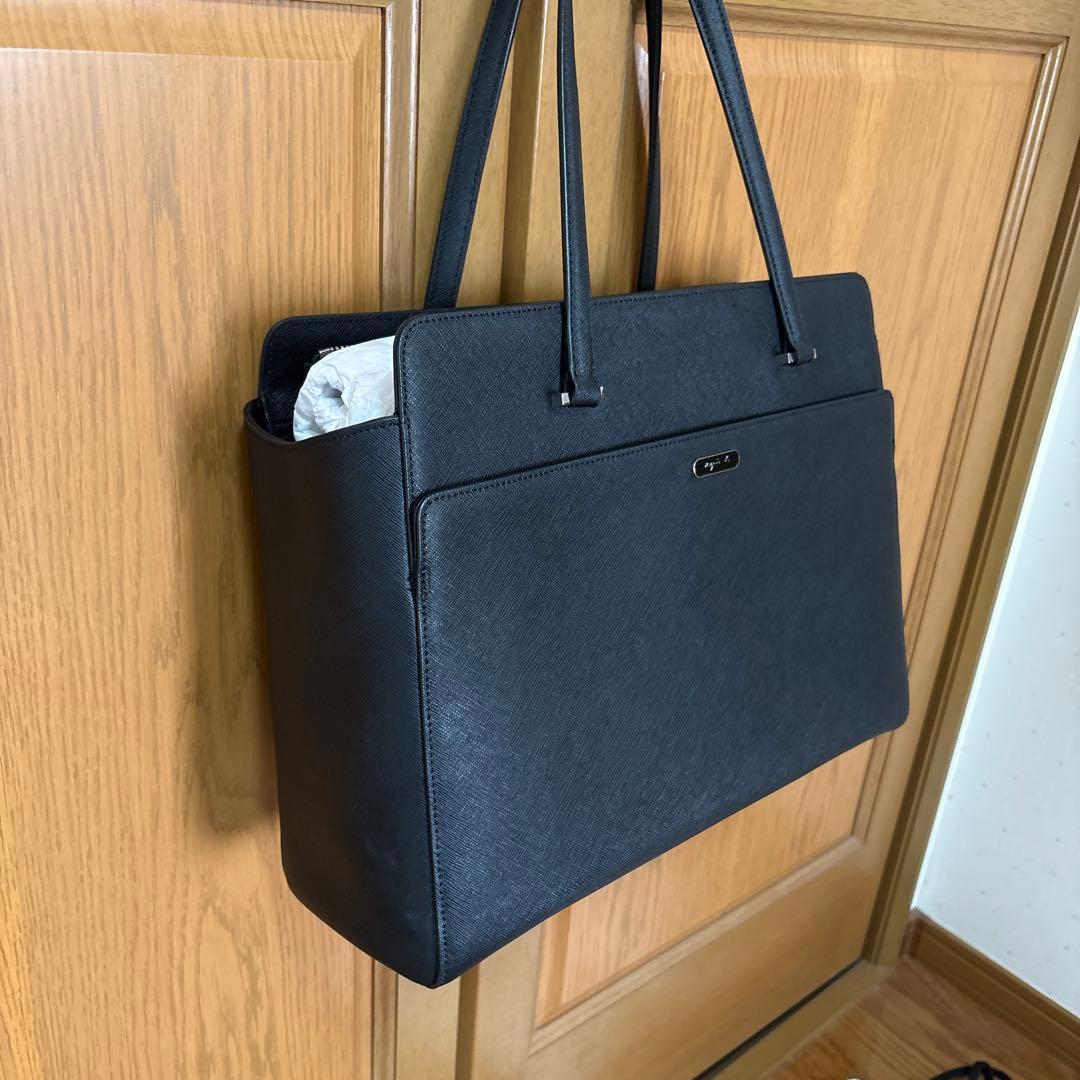 アニエスべー　ブラック 2way皮革バック　1回使用