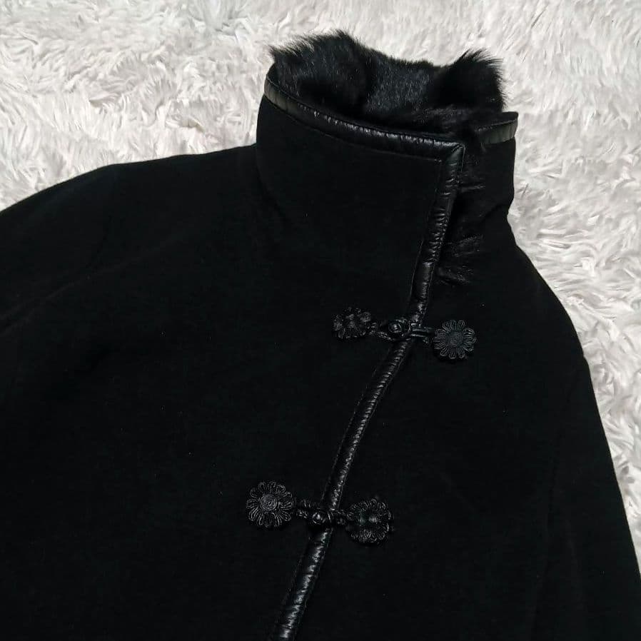 ヴィヴィアンタム　チャイナジャケット　ダッフルファー　ショートコート　アンゴラ混