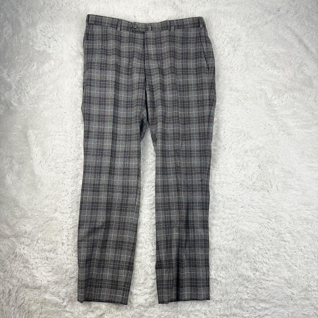 お*ぎ様 現行　イザイア　カプリ　ジャケット　セットアップ　グレンチェック　灰色