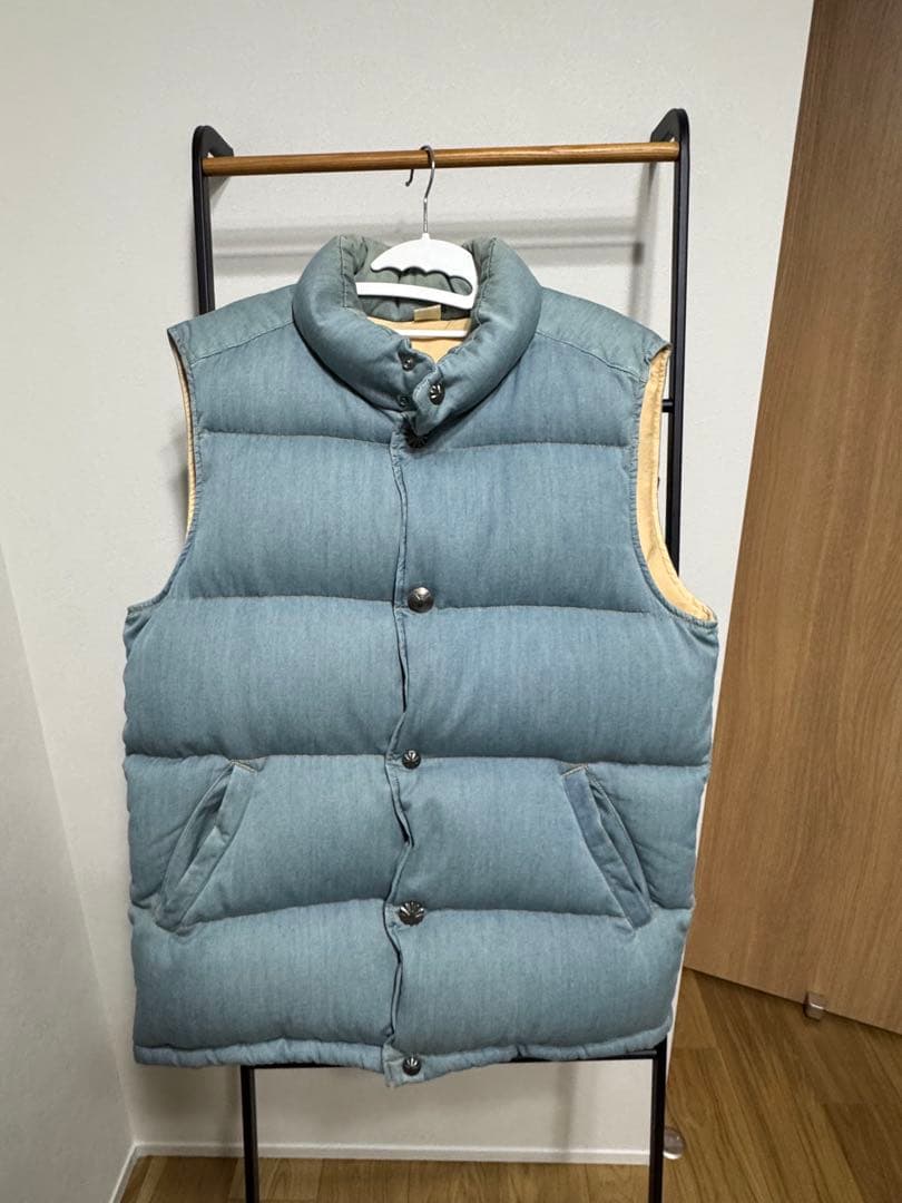 【SURF】ロンハーマン　インディゴブルー ダウンベスト Lサイズ