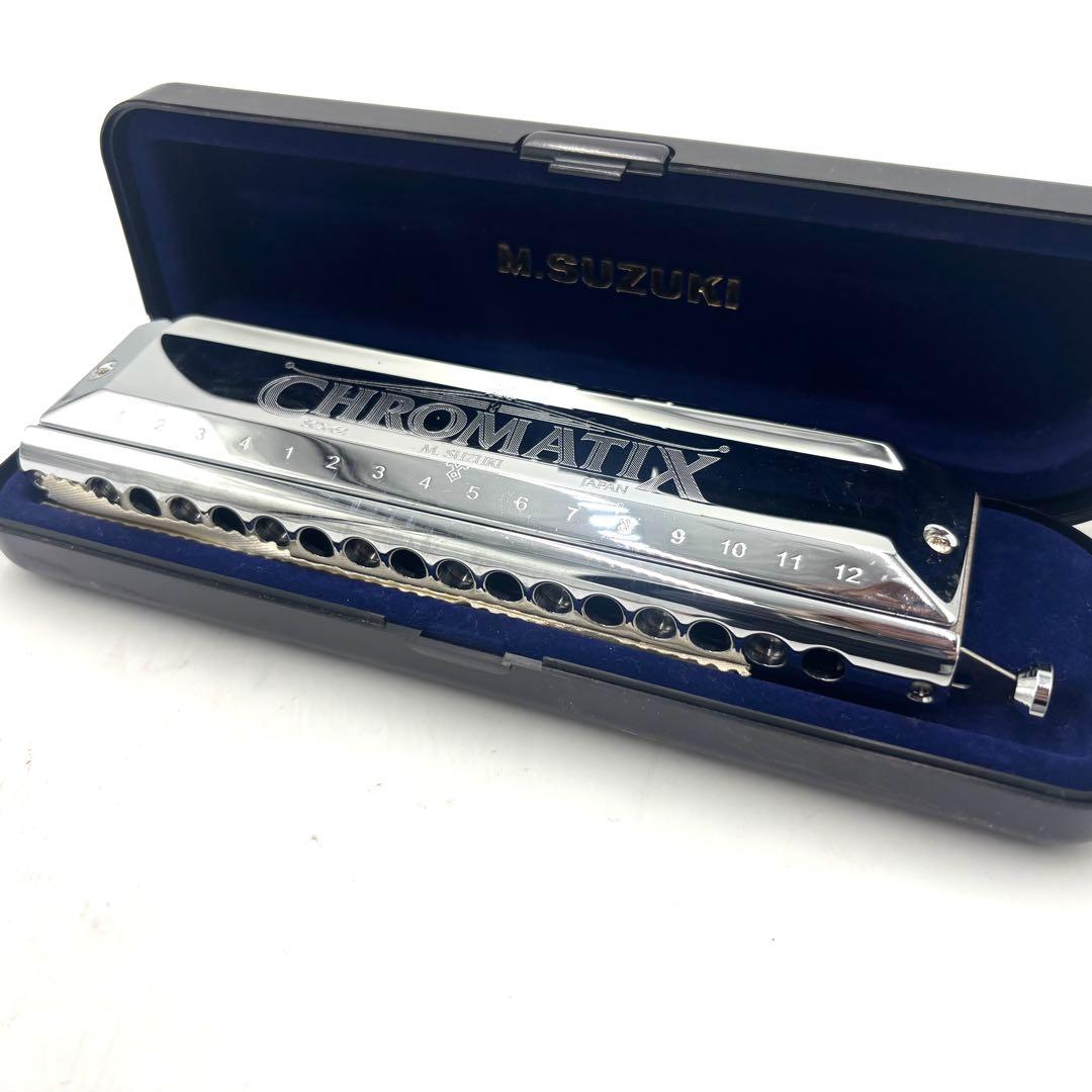 SUZUKI CHROMATIX クロマチックハーモニカ ケース付　SCX-64