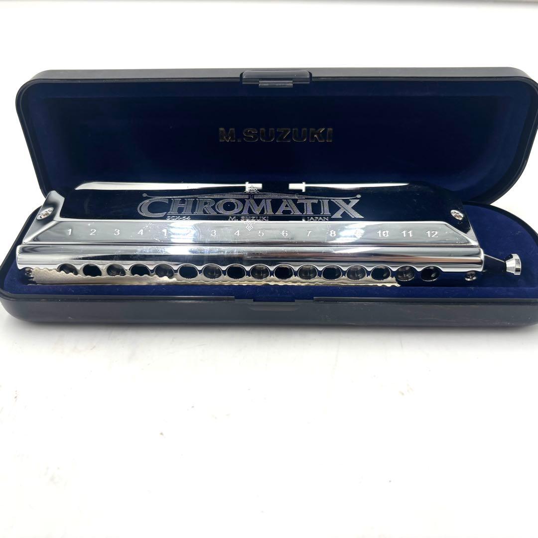 SUZUKI CHROMATIX クロマチックハーモニカ ケース付　SCX-64