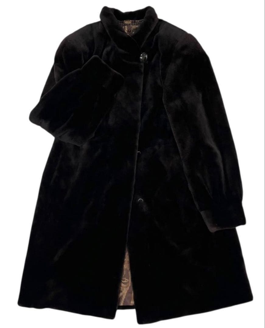 週末セール！未使用品サガフォックス銀タグシェアードミンクコート ブラウン