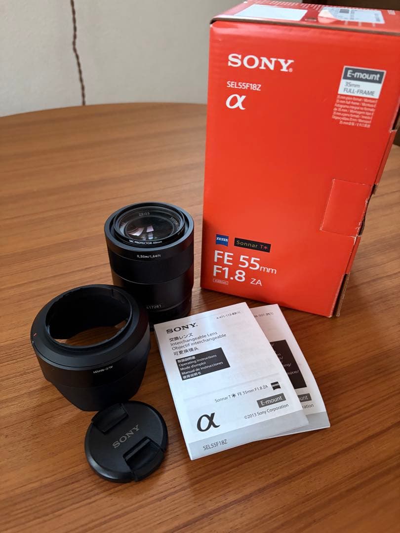 [美品]SONY ソニー Sonnar T* FE 55mm F1.8 ZA