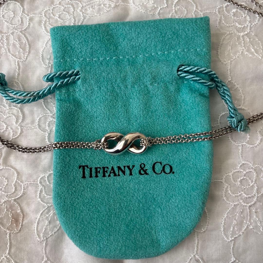 Tiffany ネックレス　インフィニティ　ダブルチェーン　シルバー925