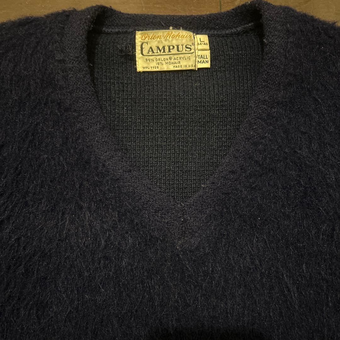 ゆ*様 60s campus モヘアニット ネイビー ビックサイズ