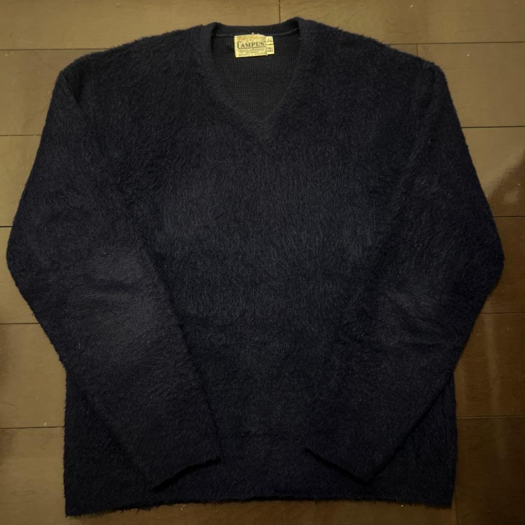 ゆ*様 60s campus モヘアニット ネイビー ビックサイズ