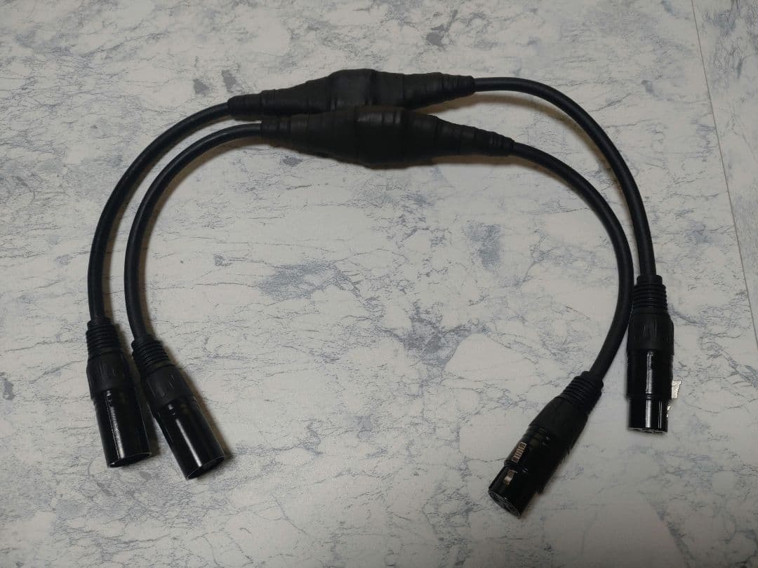 【最新作】200段式カタパルト搭載　XLRメス-オス　50cmペア