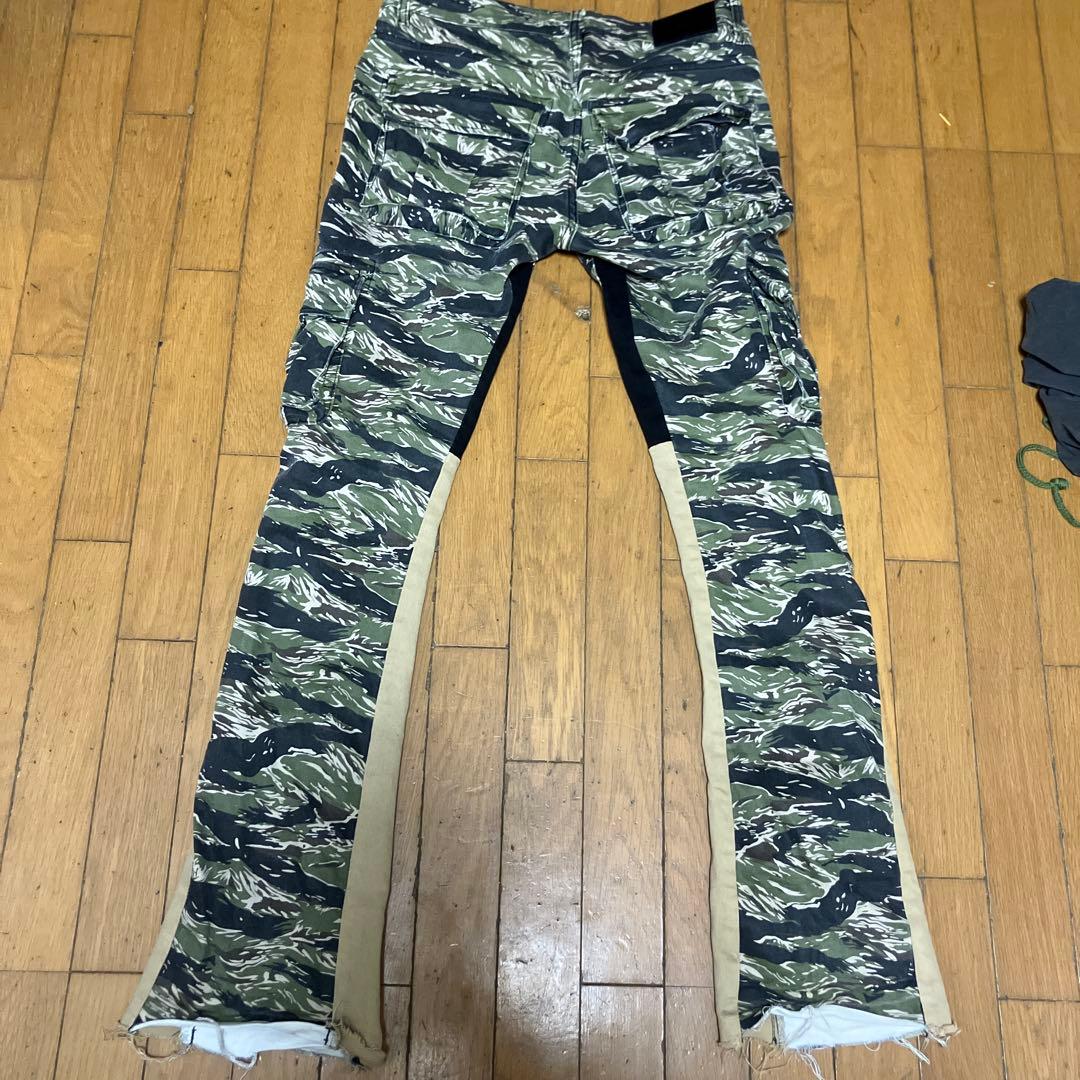 (eyden着用)VALABASAS 迷彩柄 スリムフィットパンツ 32