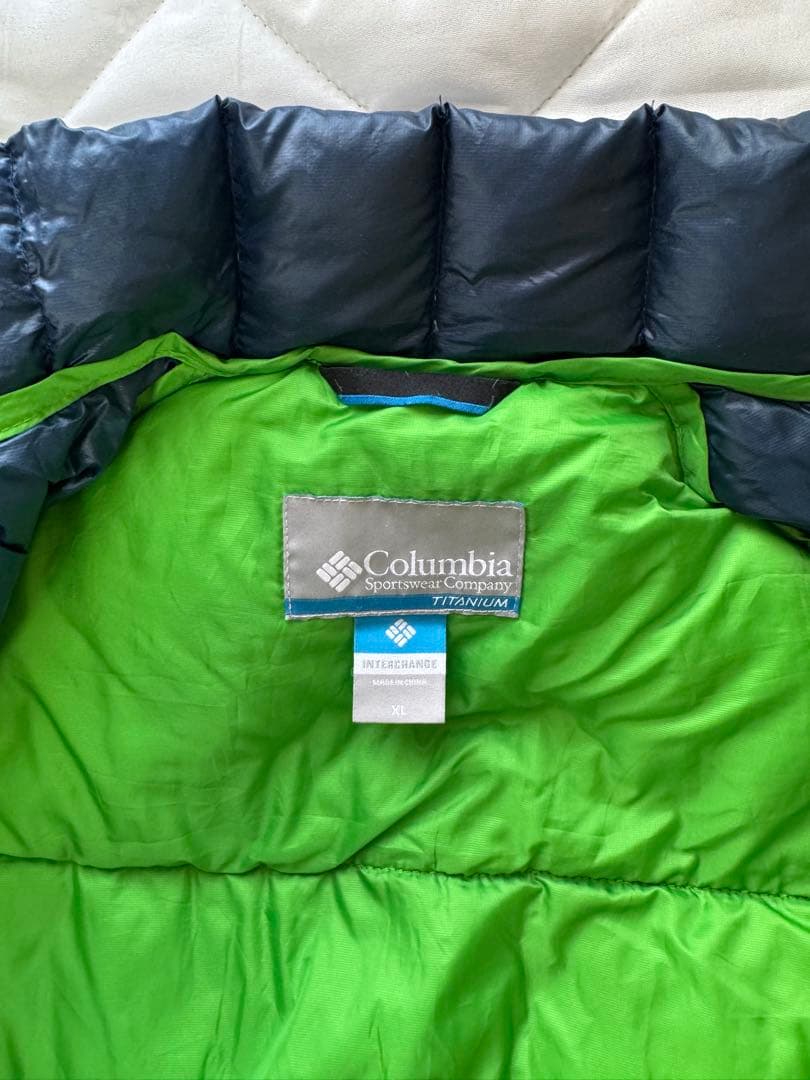 Columbia Titanium ダウンジャケット ネイビー