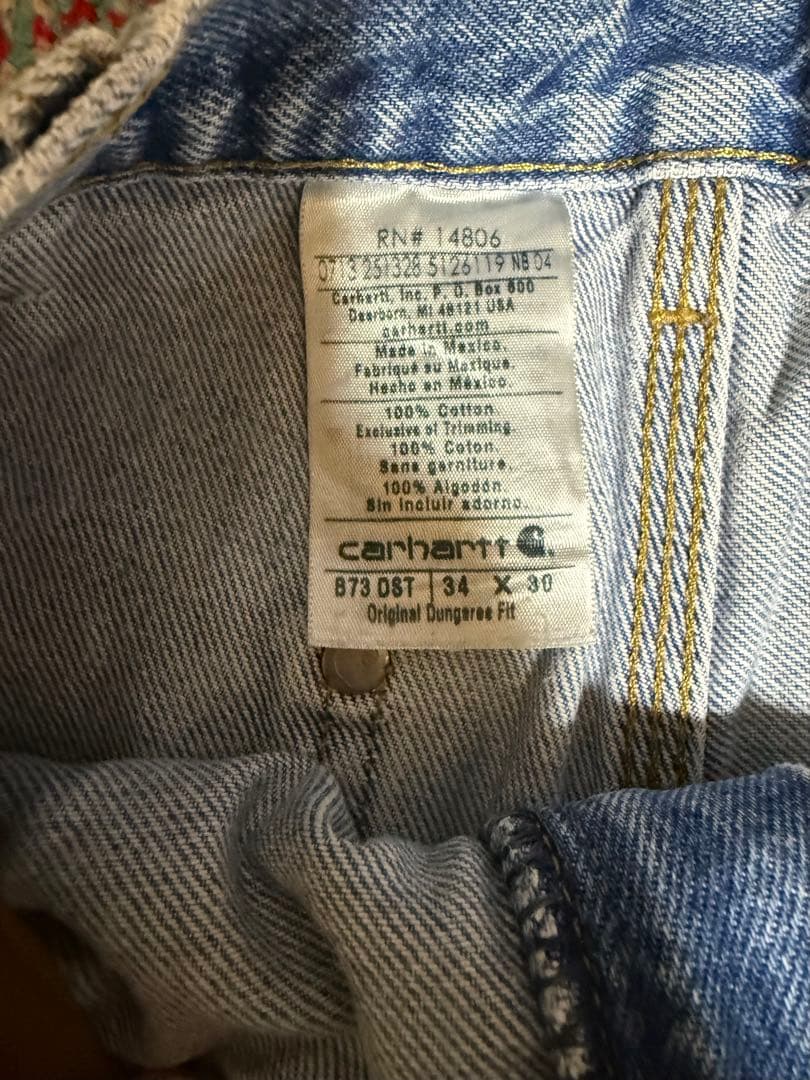 カーハート　デニムパンツ　ダブルニー　W34L30