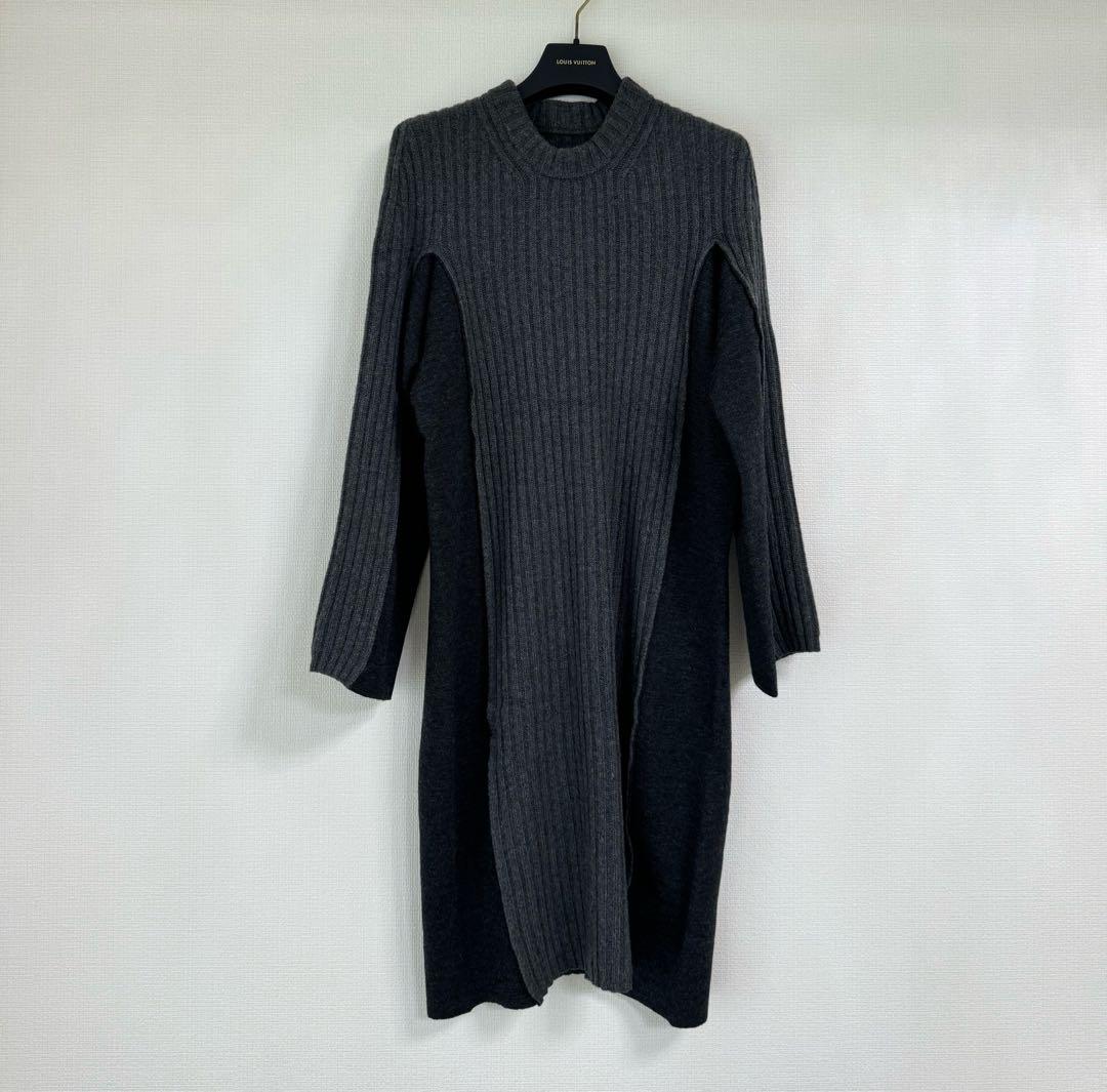 マルジェラ ワンピース ニット ニットワンピース グレー