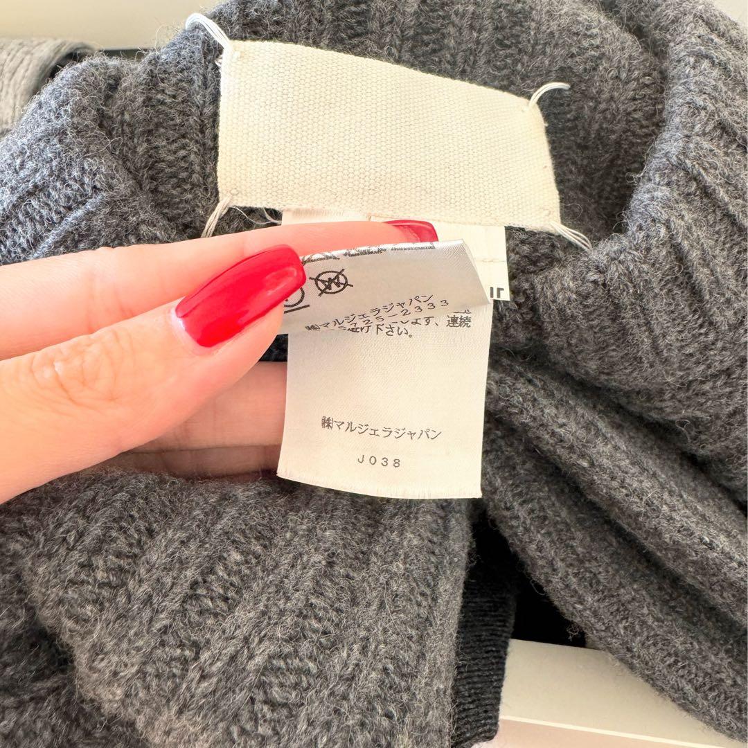 マルジェラ ワンピース ニット ニットワンピース グレー